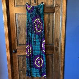 Strapless maxi dress